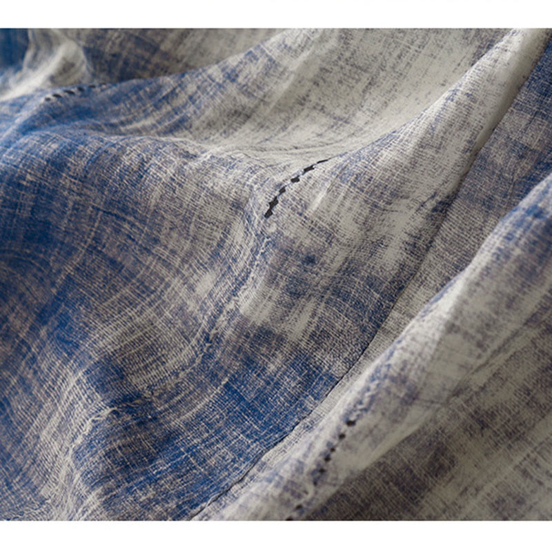 Buddha Stones Tie-Dye Button Long Sleeve Cotton Shirt - image 12