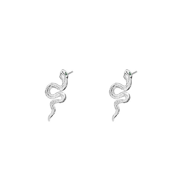 Buddha Stones 925 Sterling Silver Year of the Snake Balance Necklace Pendant Earrings Set - image 8