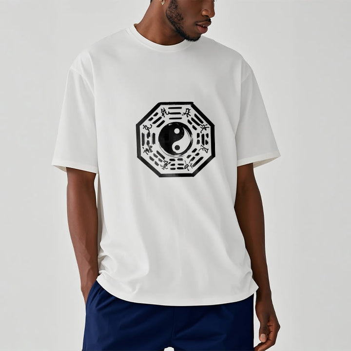 Buddha Stones Ba Gua Pattern Cotton Tee T-shirt - image 6