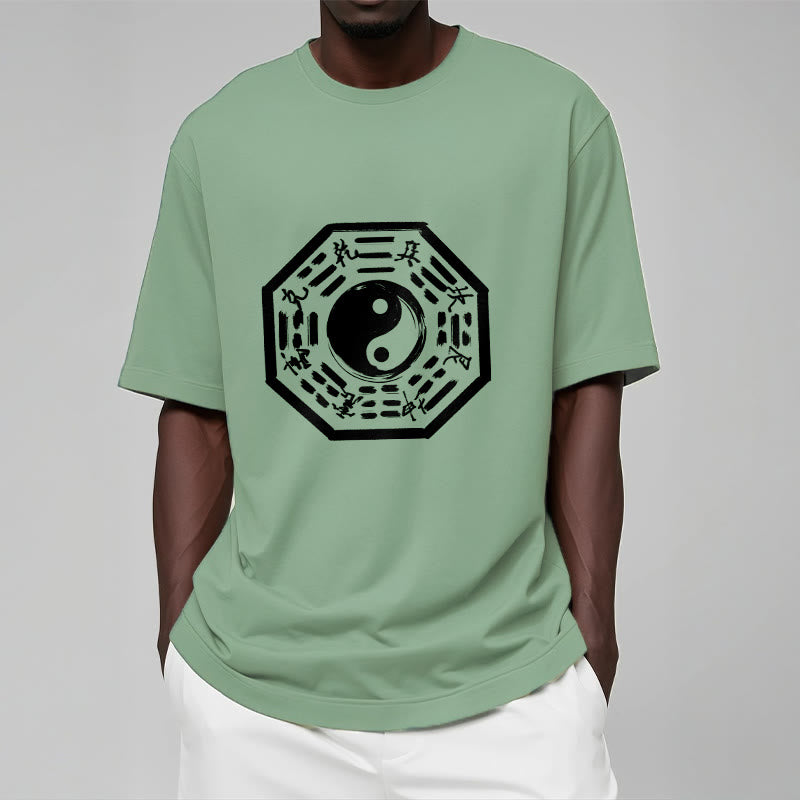 Buddha Stones Ba Gua Pattern Cotton Tee T-shirt - image 15