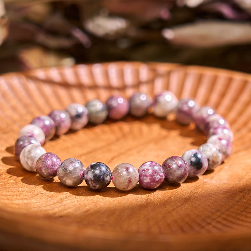 Buddha Stone Rainbow Tourmaline Positive Bracelet - image 2