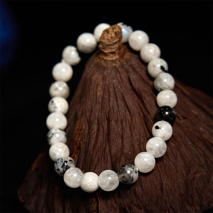 Buddha Stone Rainbow Moonstone Harmony Bracelet - image 4