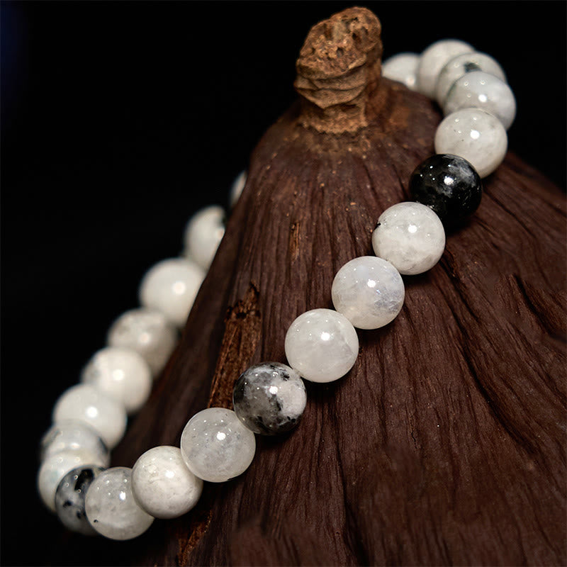 Buddha Stone Rainbow Moonstone Harmony Bracelet - image 3