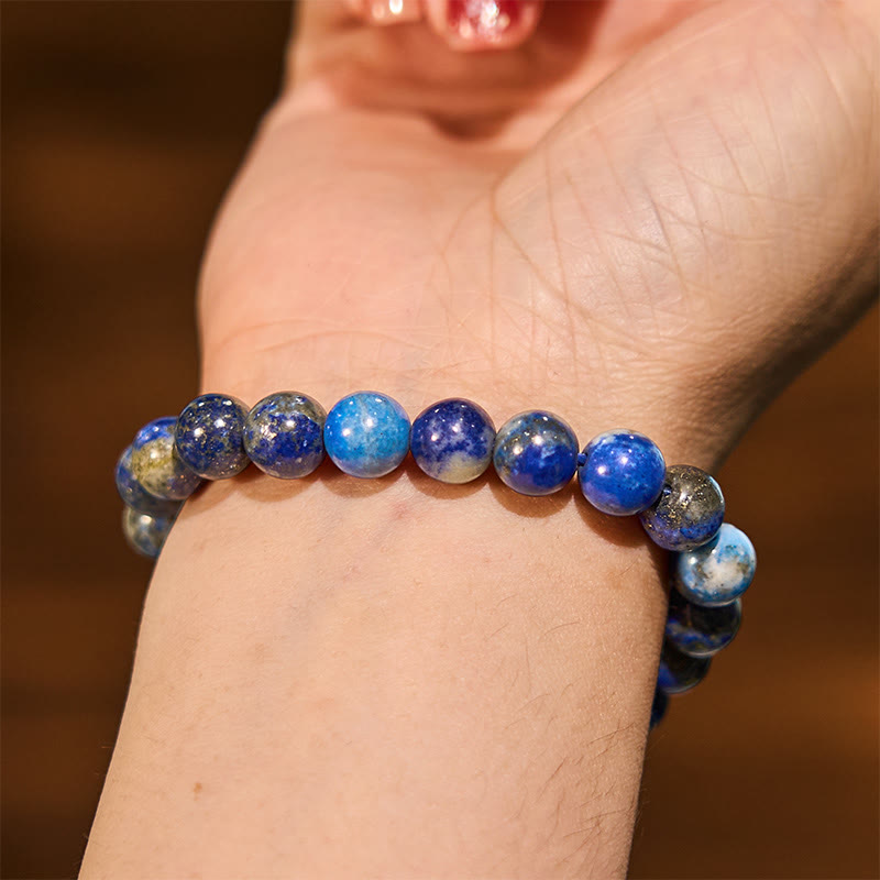 Buddha Stone Lazurite Lapis Lazuli Positive Balance Bracelet - image 4