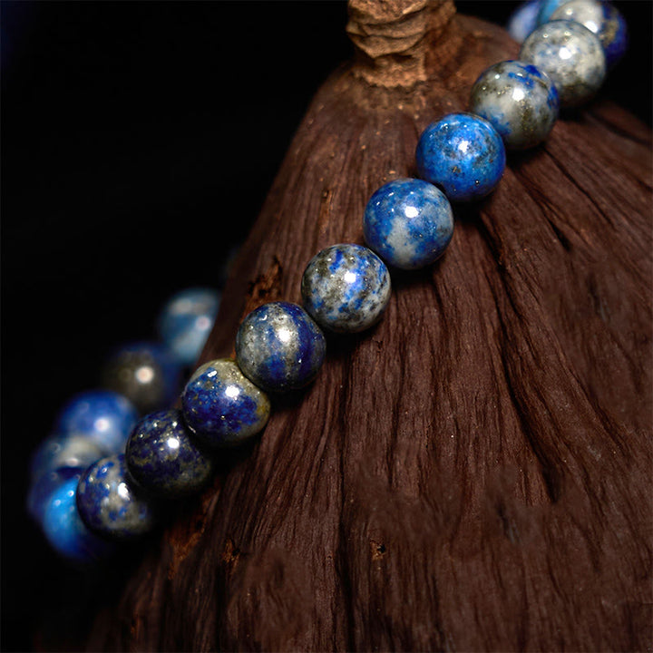 Buddha Stone Lazurite Lapis Lazuli Positive Balance Bracelet - image 3