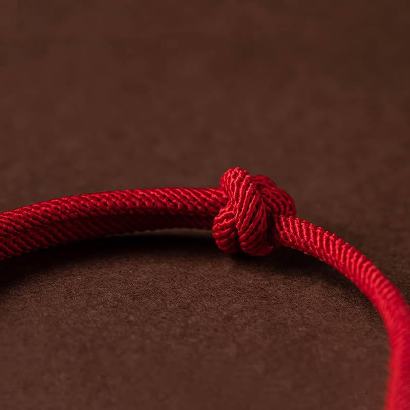 Buddha Stones Luck Jade String Rope Bracelet - image 2