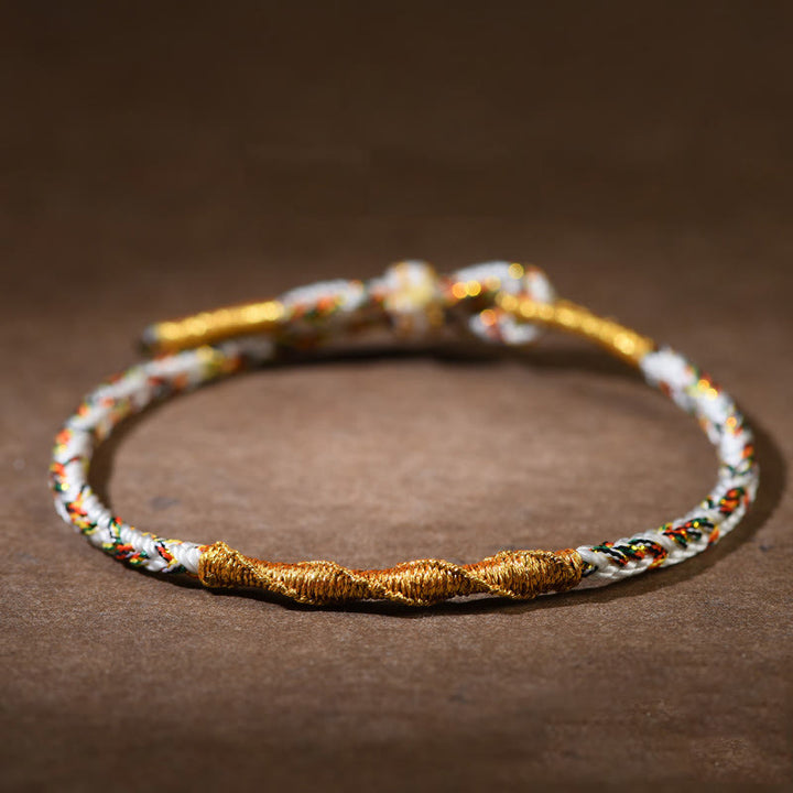Buddha Stones Handmade Chinese Zodiac Natal Buddha Luck Strength Braided Rope Bracelet - Gray-Horse-Mahasattva Bodhisattva(Wrist Circumference 14-17cm) - image 13