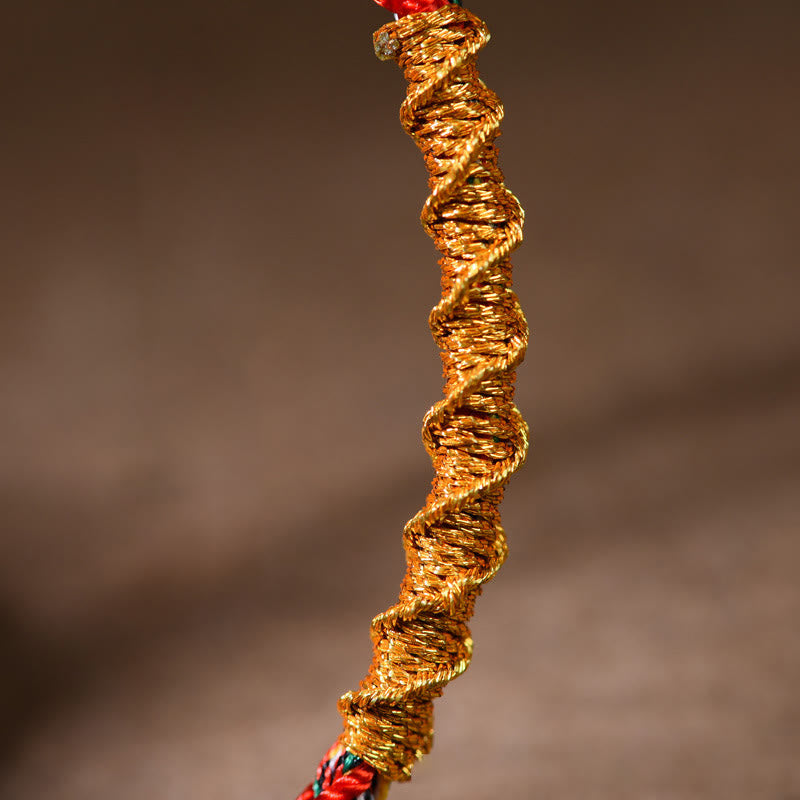 Buddha Stones Handmade Chinese Zodiac Natal Buddha Luck Strength Braided Rope Bracelet - image 4