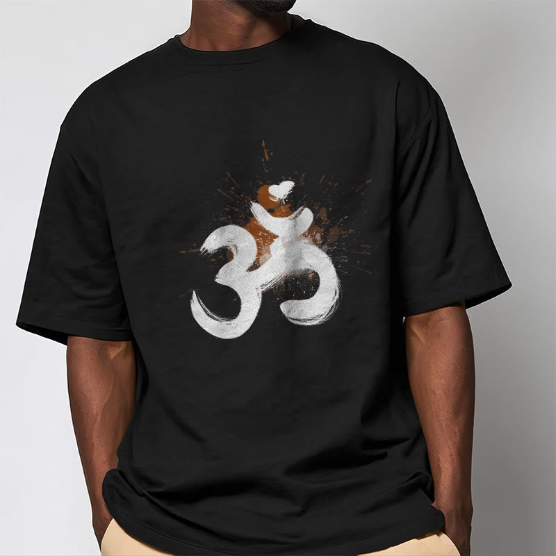 Buddha Stones OM Sanskrit Design Cotton Tee T-shirt - image 6