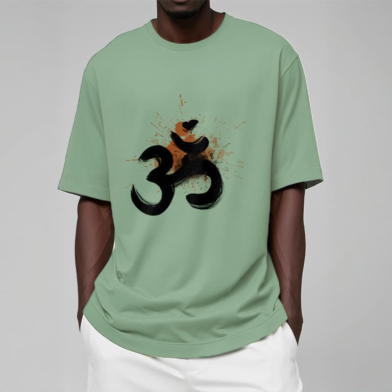 Buddha Stones OM Sanskrit Design Cotton Tee T-shirt - image 18