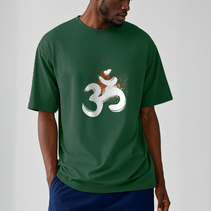 Buddha Stones OM Sanskrit Design Cotton Tee T-shirt - image 9