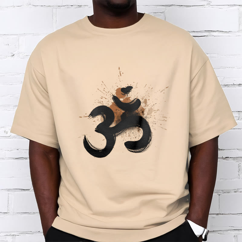 Buddha Stones OM Sanskrit Design Cotton Tee T-shirt - image 12