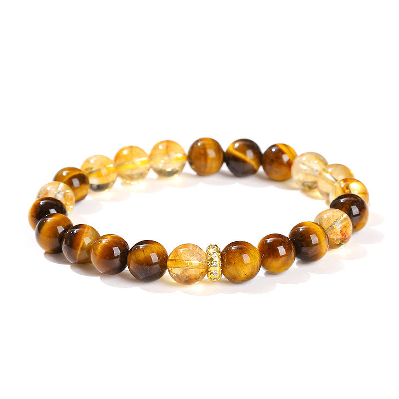 Buddha Stones Natural Tiger Eye Citrine Beads Strength Bracelet - image 10