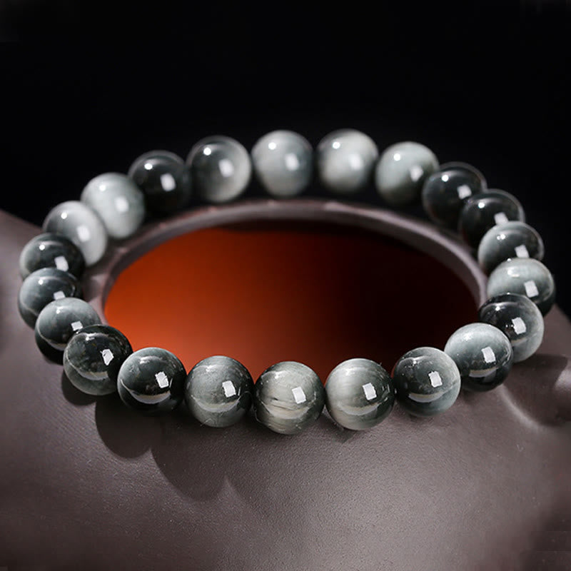 Buddha Stones Natural Eagle's Eye Stone Courage Positive Bracelet - image 3
