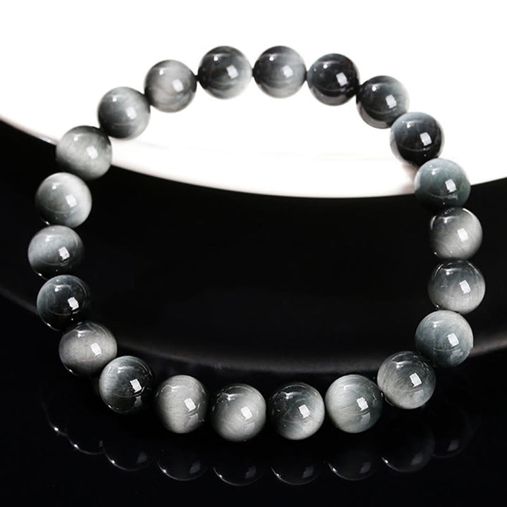 Buddha Stones Natural Eagle's Eye Stone Courage Positive Bracelet - image 9