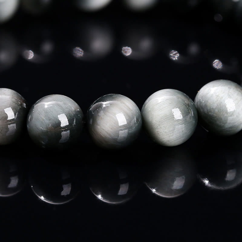 Buddha Stones Natural Eagle's Eye Stone Courage Positive Bracelet - image 6