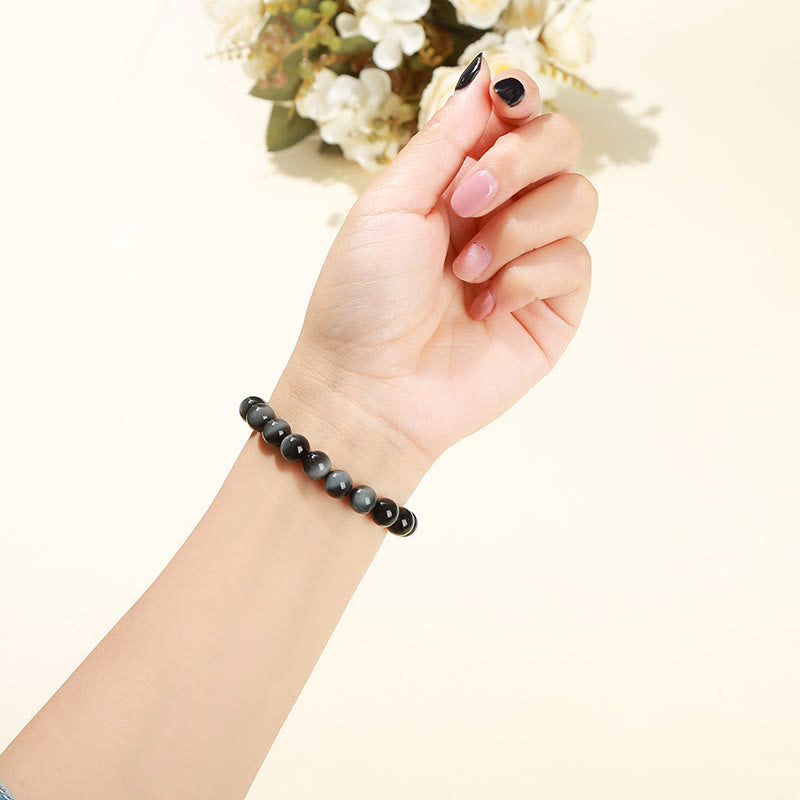 Buddha Stones Natural Eagle's Eye Stone Courage Positive Bracelet - image 4