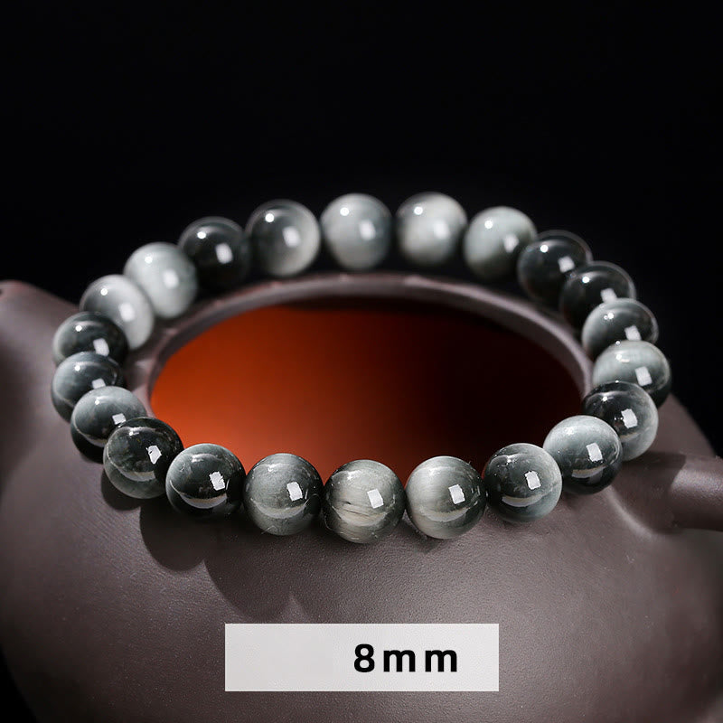 Buddha Stones Natural Eagle's Eye Stone Courage Positive Bracelet - image 7