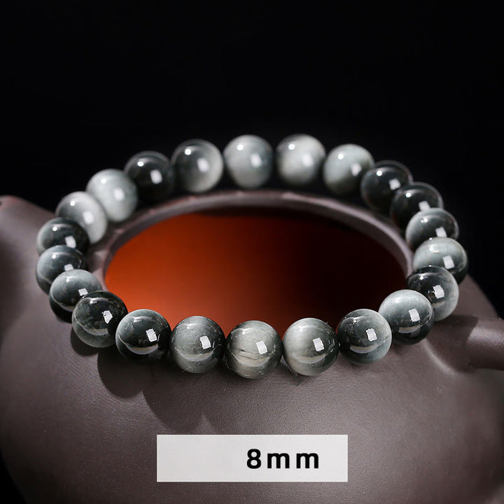 Buddha Stones Natural Eagle's Eye Stone Courage Positive Bracelet - image 7
