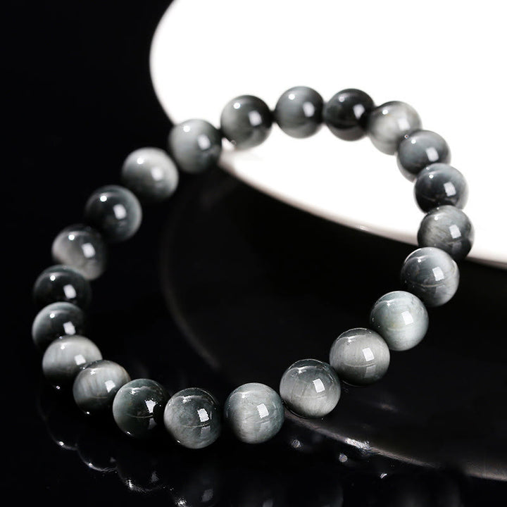 Buddha Stones Natural Eagle's Eye Stone Courage Positive Bracelet - image 2