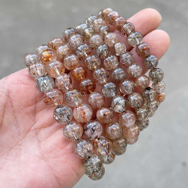 Buddha Stones Natural Super Seven Crystal Positive Growth Bracelet - image 1
