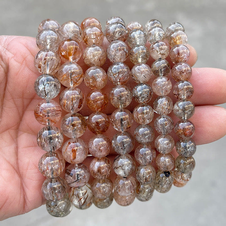 Buddha Stones Natural Super Seven Crystal Positive Growth Bracelet - image 3