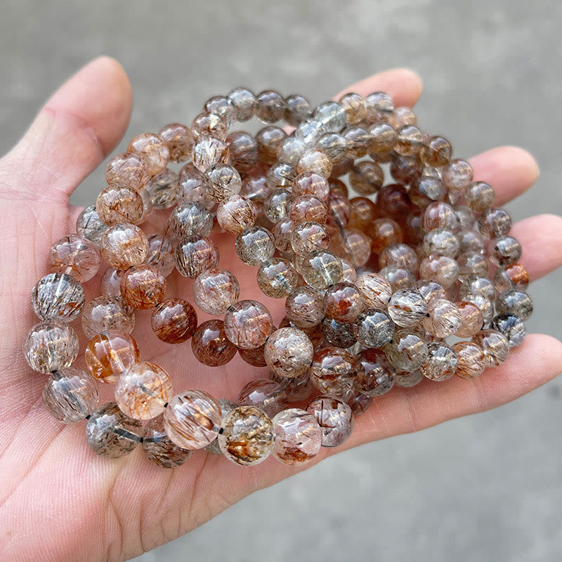 Buddha Stones Natural Super Seven Crystal Positive Growth Bracelet - image 2