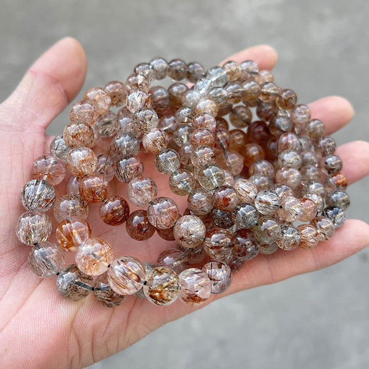 Buddha Stones Natural Super Seven Crystal Positive Growth Bracelet - image 2