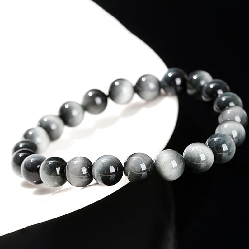 Buddha Stones Natural Eagle's Eye Stone Courage Positive Bracelet - image 10