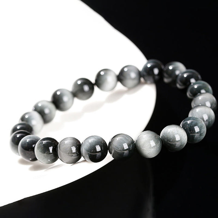 Buddha Stones Natural Eagle's Eye Stone Courage Positive Bracelet - image 10