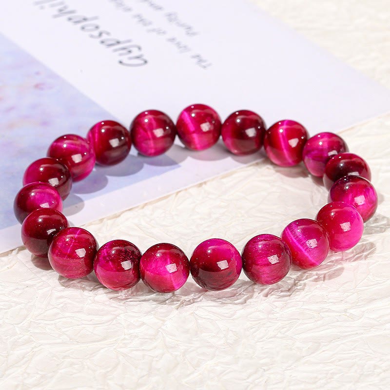 Buddha Stones Red Tiger Eye Calm Bracelet - image 9