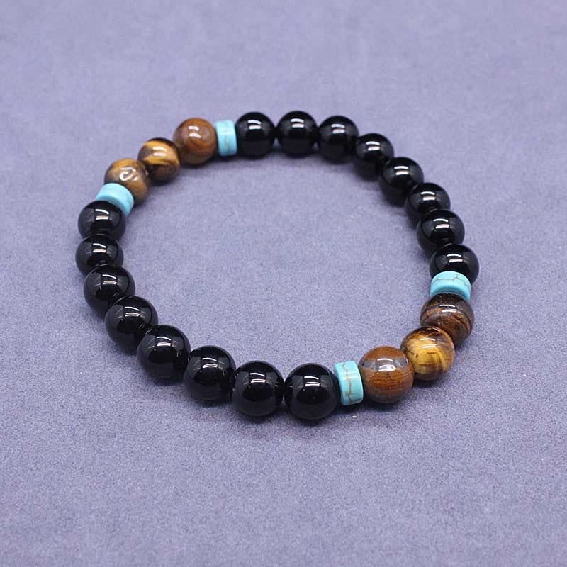 Buddha Stones Tibetan Black Onyx Peaceful Mala Set - image 4