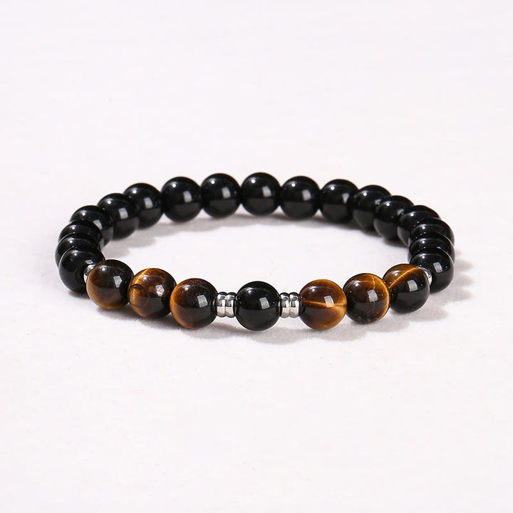 Buddha Stones 2Pcs Hematite Tiger Eye Blue Tiger Eye Powerful Bracelet Set - image 22
