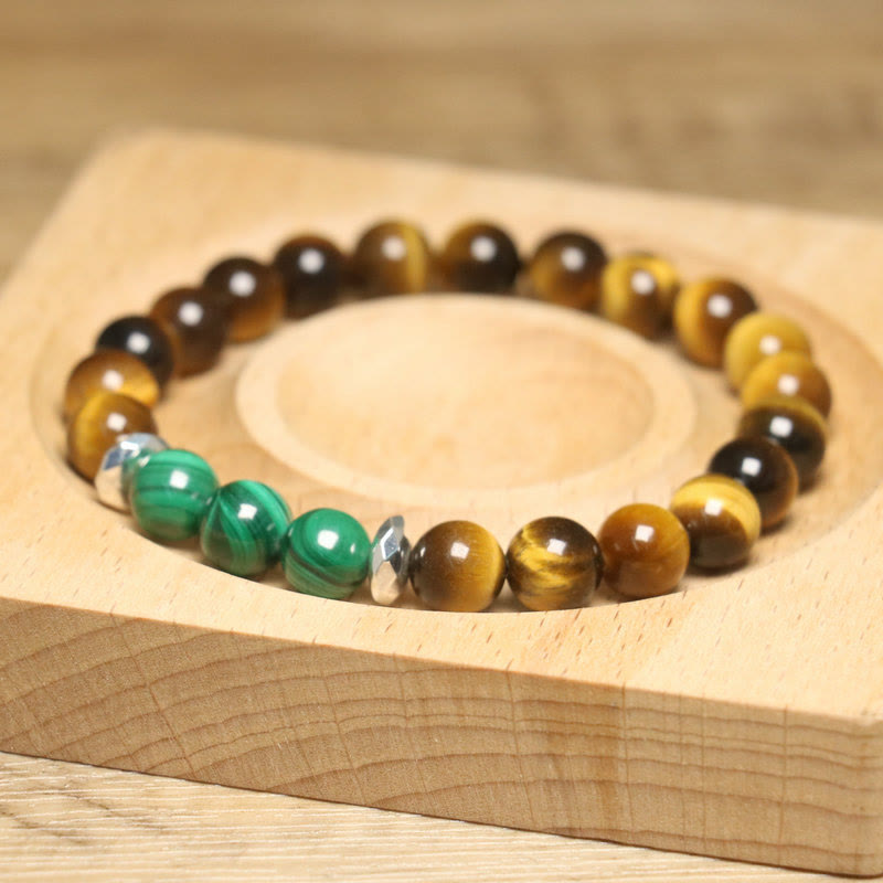 Buddha Stones Tiger Eye Green Tiger Eye Courage Bracelet - image 7