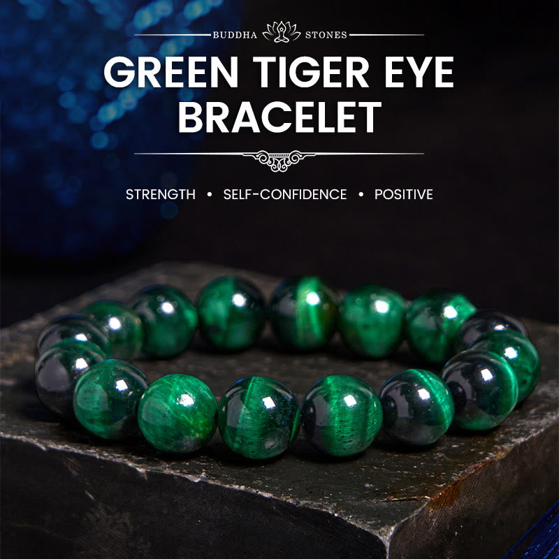 Buddha Stones Tiger Eye Growth Healing Energy Bracelet - image 0