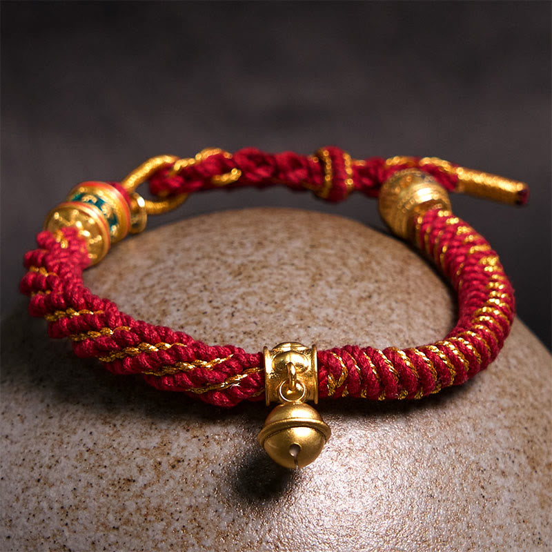 Buddha Stones Tibetan Om Mani Padme Hum Carved Zakiram Goddess of Wealth Charm Amulet Bracelet - image 12