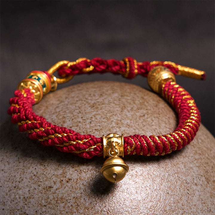 Buddha Stones Tibetan Om Mani Padme Hum Carved Zakiram Goddess of Wealth Charm Amulet Bracelet - image 12