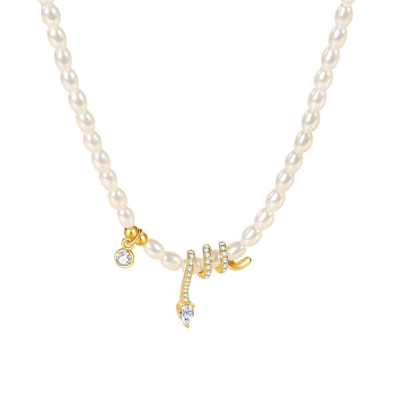 Buddha Stones 925 Sterling Silver Year Of The Snake Pearl Bracelet Necklace Pendant - image 13