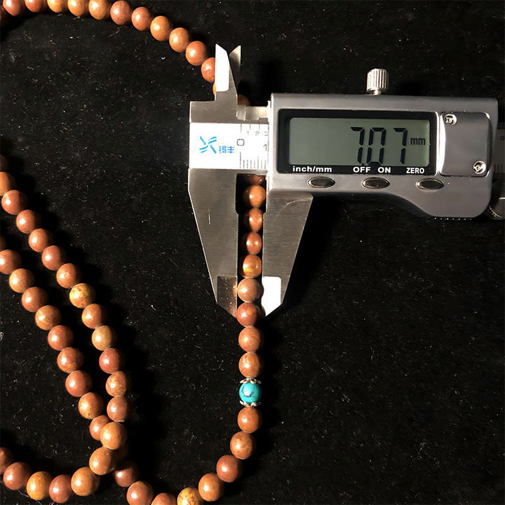 Buddha Stones 108 Mala Beads Bian Stone Healing Bracelet - image 3