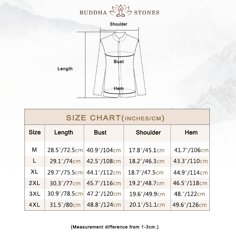 Buddha Stones Solid Color Chinese Tang Suit Cotton Linen Jacket Men Clothing - image 3