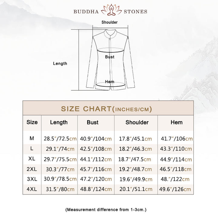 Buddha Stones Solid Color Chinese Tang Suit Cotton Linen Jacket Men Clothing - image 3