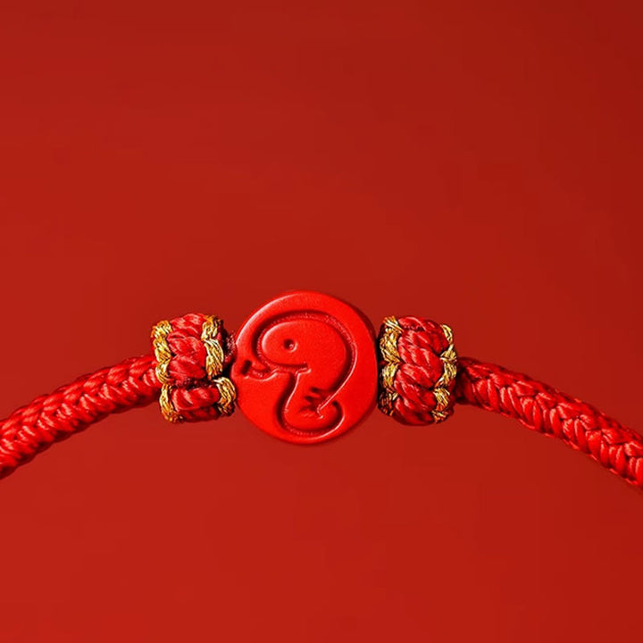 Buddha Stones Chinese Zodiac Red String Eight Thread Peace Knot Cinnabar Protection Luck Bracelet - image 10