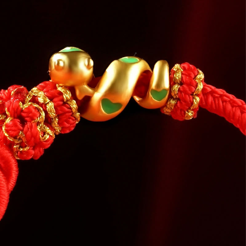Buddha Stones Red String Mandala Knot Hand-woven Colorful Flowers Year Of The Snake Protection Braided Bracelet - image 12