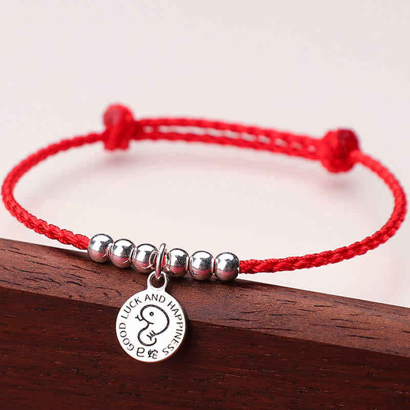 Buddha Stones Chinese Zodiac Kid Red String 999 Sterling Silver Protection Bracelet - image 2