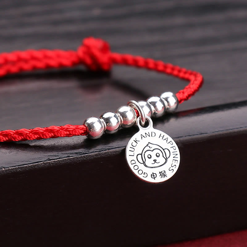 Buddha Stones Chinese Zodiac Kid Red String 999 Sterling Silver Protection Bracelet - image 21