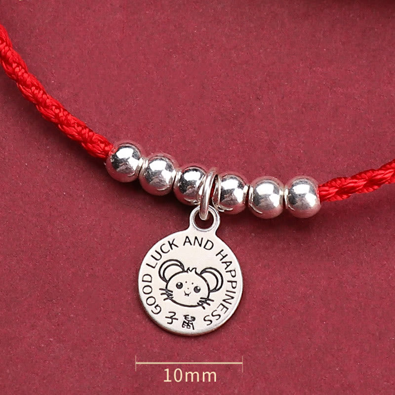 Buddha Stones Chinese Zodiac Kid Red String 999 Sterling Silver Protection Bracelet - image 11