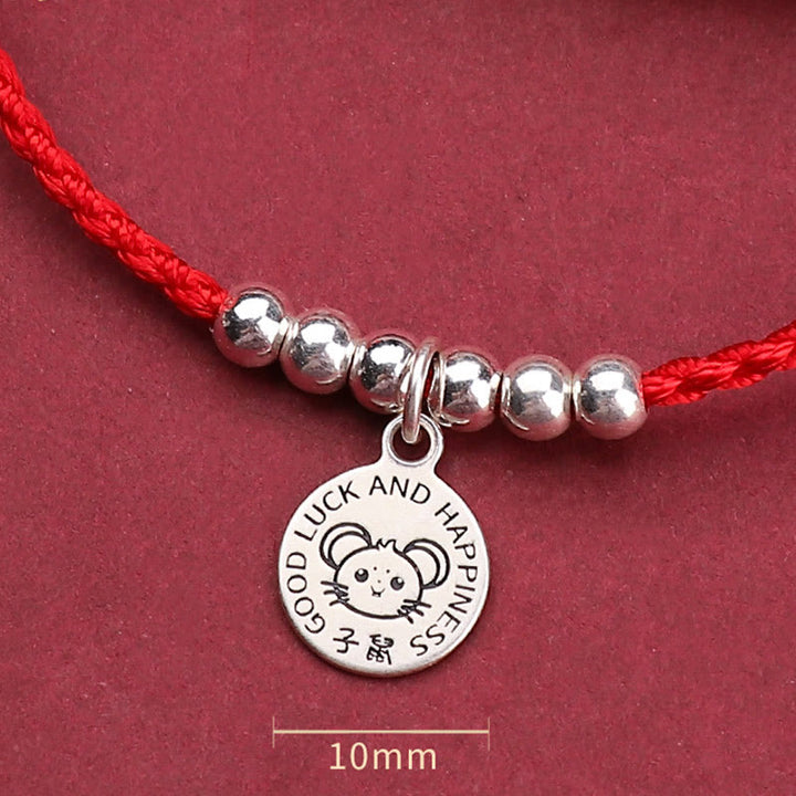 Buddha Stones Chinese Zodiac Kid Red String 999 Sterling Silver Protection Bracelet - image 11