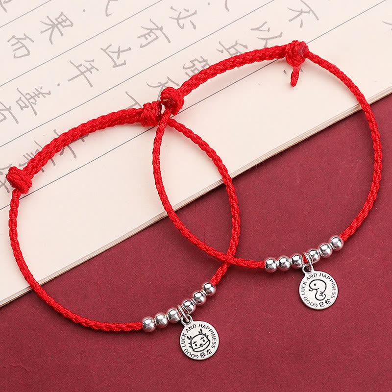 Buddha Stones Chinese Zodiac Kid Red String 999 Sterling Silver Protection Bracelet - image 17