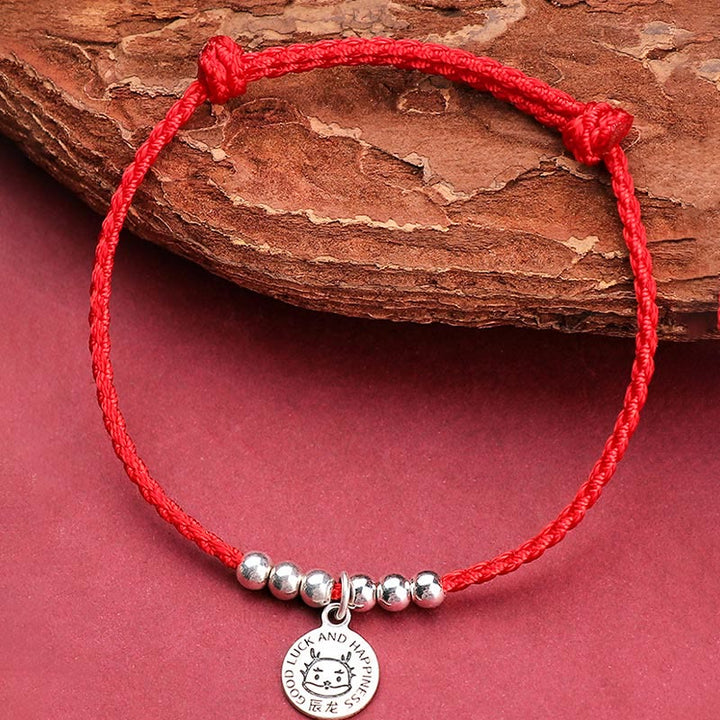 Buddha Stones Chinese Zodiac Kid Red String 999 Sterling Silver Protection Bracelet - image 16