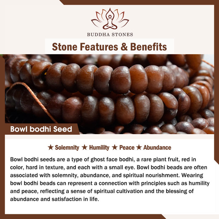 Buddha Stones 108 Mala Beads Bowl Bodhi Seed Colored Rope Peace Bracelet - image 5